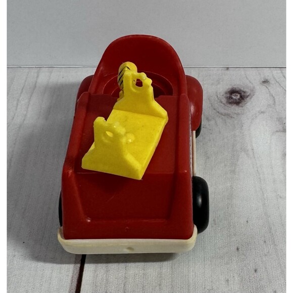 VTG Snoopy's Rescue Squad Toy Car Collectible 3" Peanuts Woodstock 1960s - Picture 4 of 5